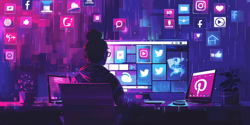 Virtual assistant networking on social media