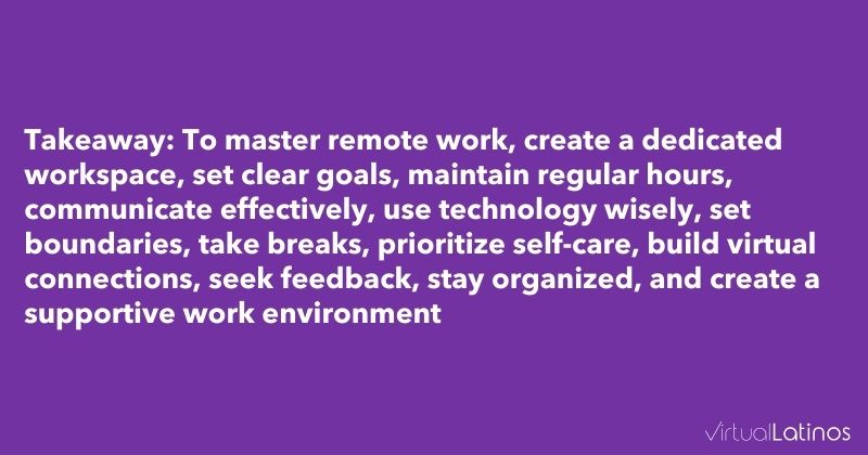 Remote working best practices for employees