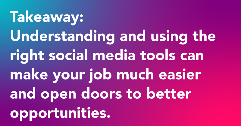 social media tools for better job opportunities