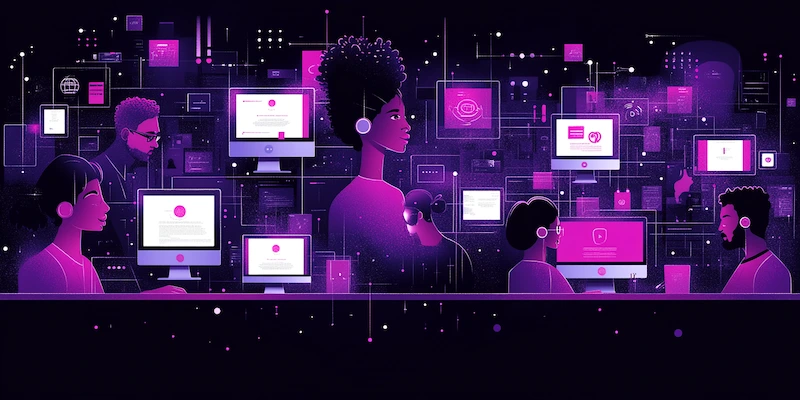 Latino professionals exploring platforms to find remote jobs