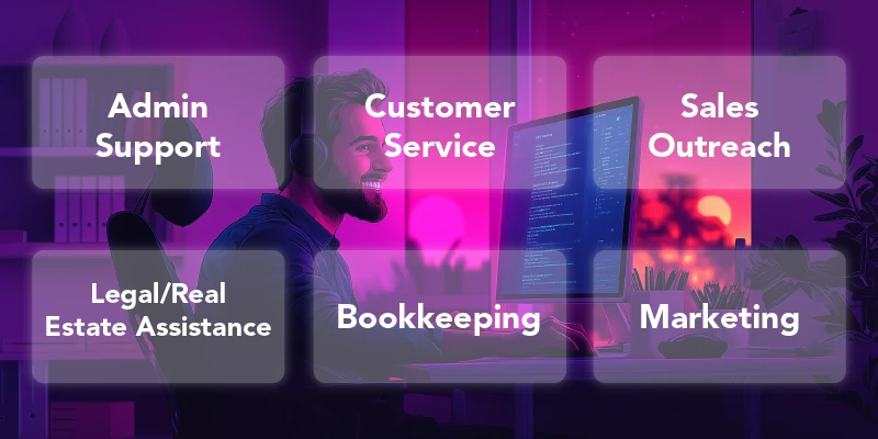 top six services LATAM virtual assistants can offer to U.S. 