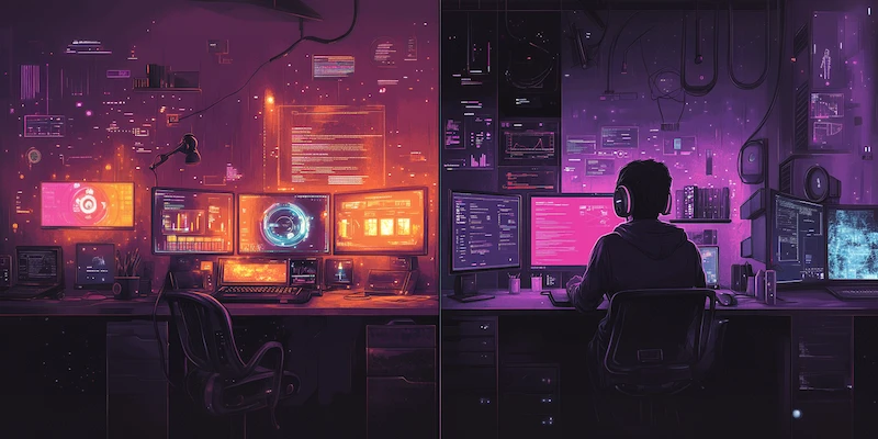Comparison between two work styles