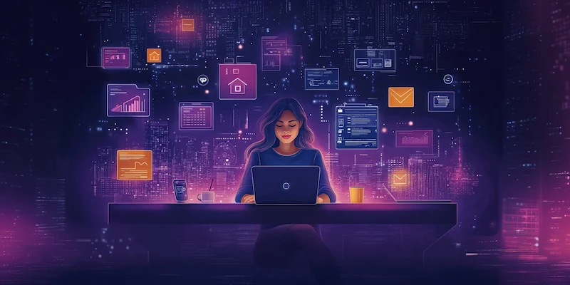 real estate virtual assistant at work