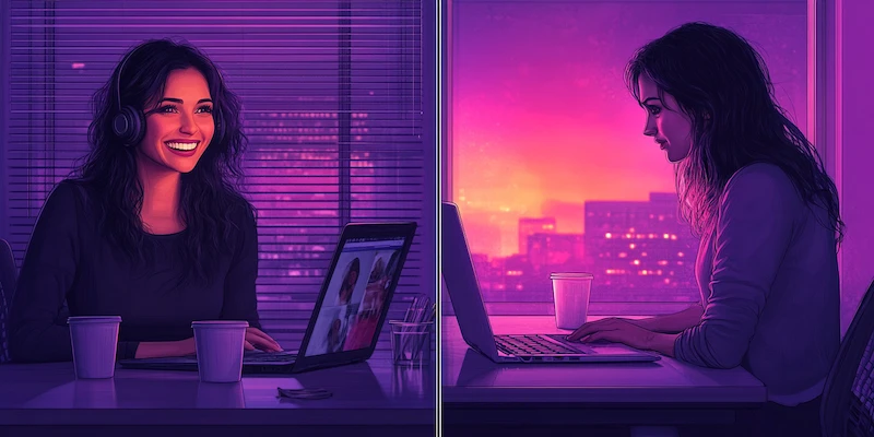 working remote—collaboration versus isolation