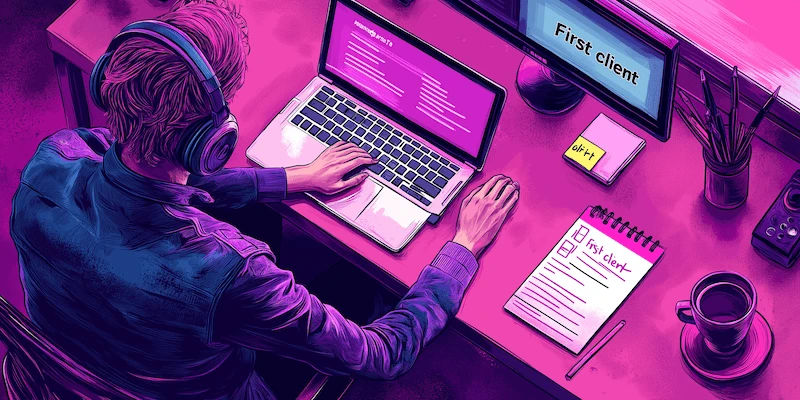 Entry-level virtual assistant working remotely while learning new skills and building their career