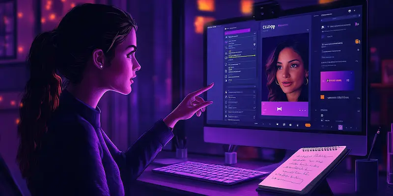 Virtual assistant walking a client through a ClickUp workspace during a video call.