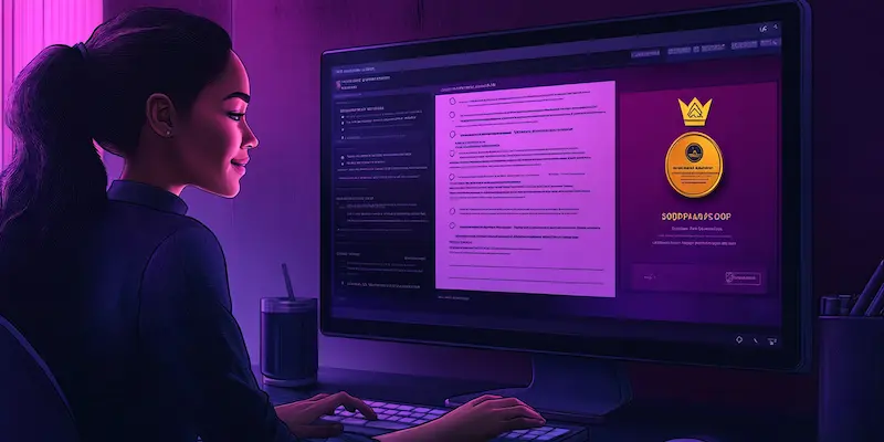 Virtual assistant building a portfolio of workflow templates and project management certifications.